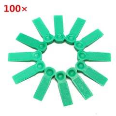 100Pcs 6mm White Ceramic Tile Tiling Accessibility Spacer Plastic Clip