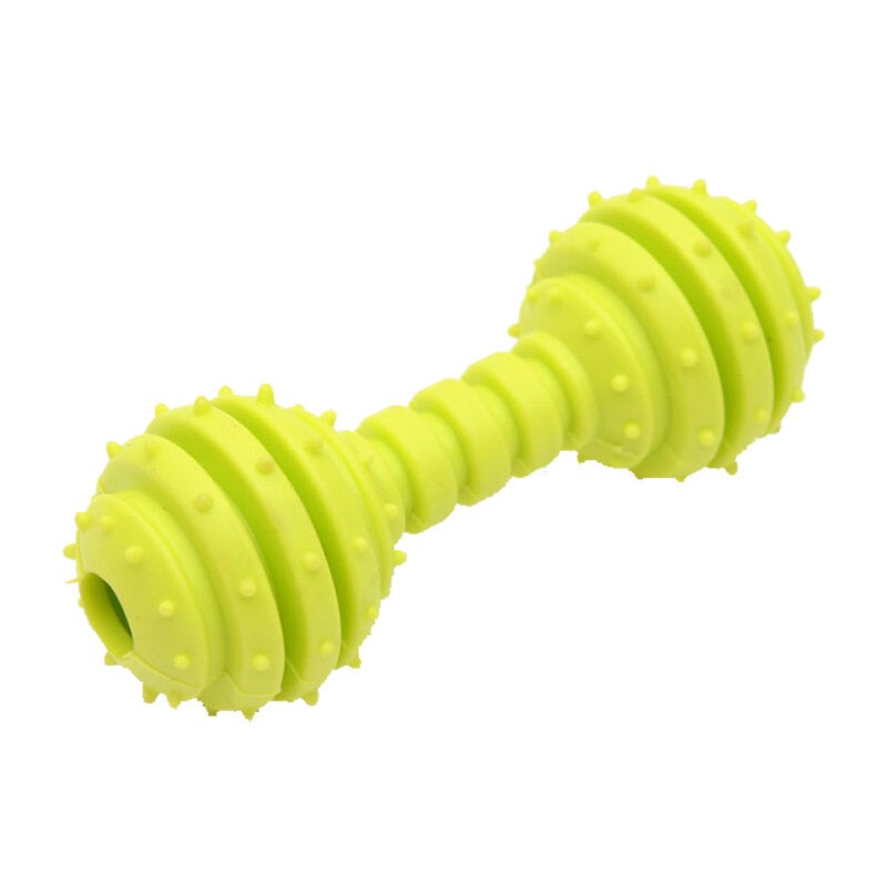 Rubber Dog Bite-Resistant Prickly Barbell Toy Pet Molar Toy