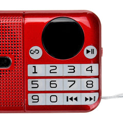 Portable FM Radio 70-108MHZ Power off Memory Digital Display TF Card USB Music Player Speaker