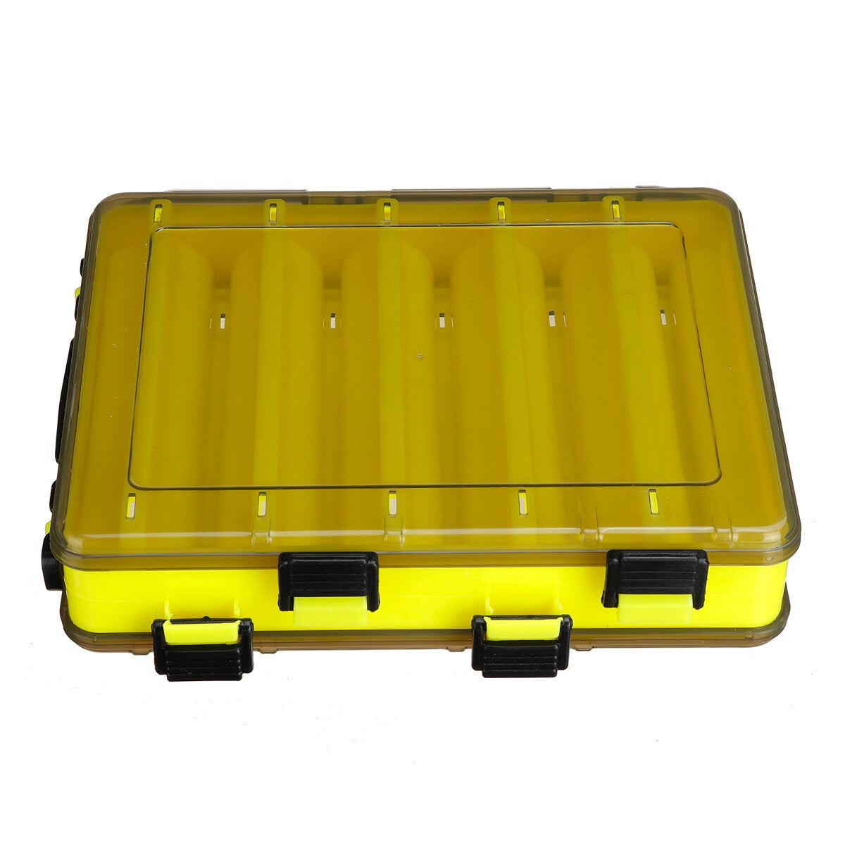 10/14 Grid Fish Lure Box Double Sided Plastic Fishing Bait Case Tackle Storage Box