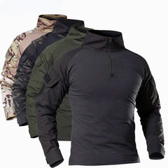 Army T Shirt Men Outdoor Tactical Military T-Shirts Camouflage Long Sleeve Sports Shirts Breathable Climbing Fishing Clothing