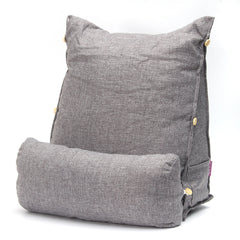Triangle Wedge Cushion Backrest Sofa Bed Couch Seat Rest Pad Waist Support with Adjustable Headrest for Home Office