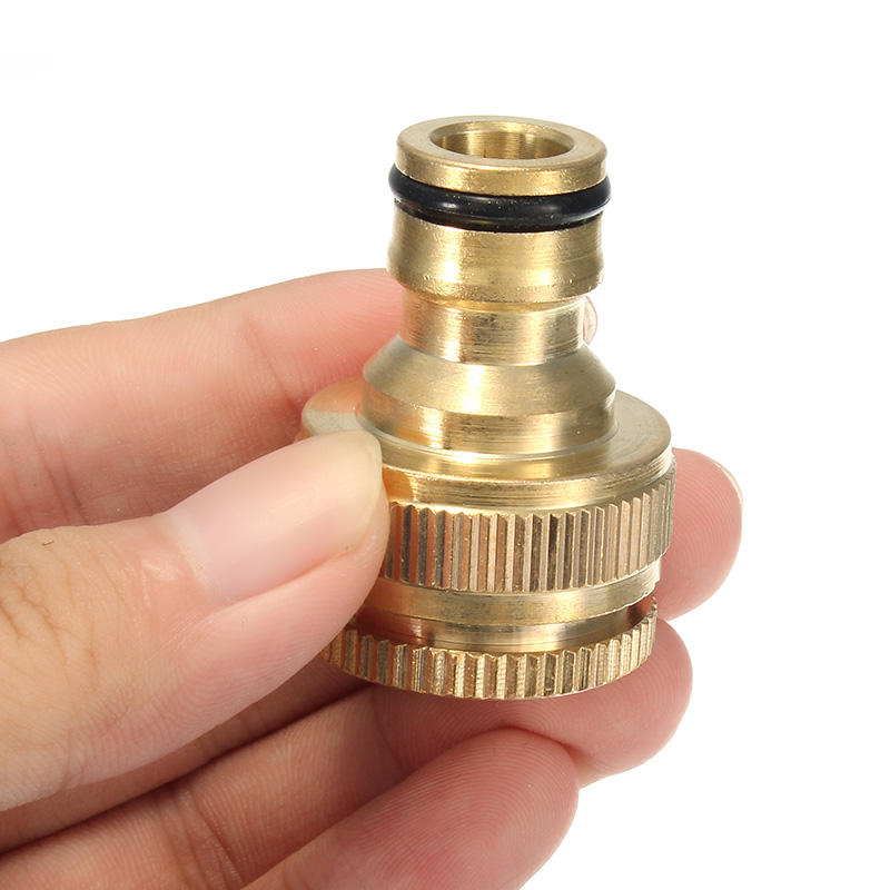 1/2 & 3/4 Inch Brass Faucet Adapter Female Washing Machine Water Tap Hose Quick Connector