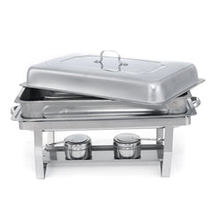 Folding Buffet Stove Stainless Steel Chafing Dish Food Warmer for Kitchen