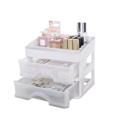 Plastic Cosmetic Drawer Makeup Organizer Storage Box Container Holder Desktop with Drawer