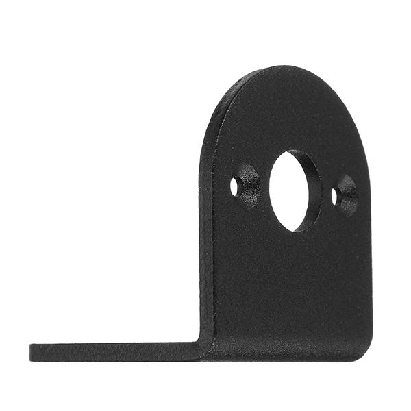 555 DC Motor Bracket Black L Shape Alloy Fixed Support Mounting Bracket