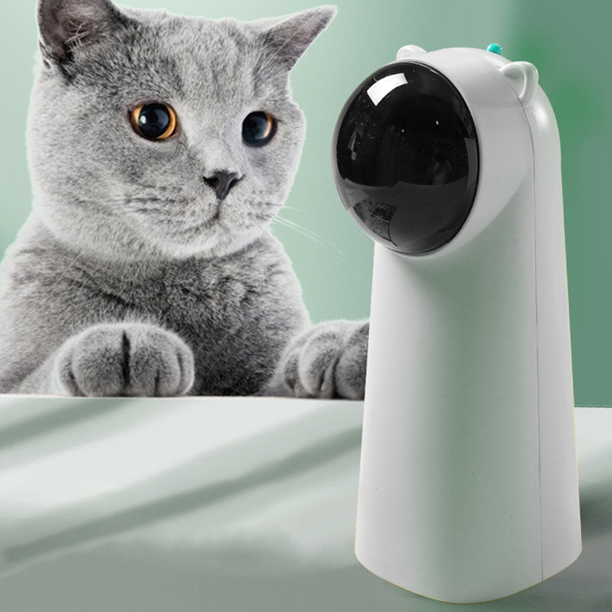 USB Automatic Cat Toys Teaser Interactive Smart Teasing Pet 5 Angles 2-Gears LED Laser Funny Handheld Mode Electronic Pet
