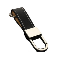 Men's Leather Belt Keyring Keychain