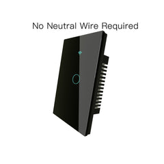 WiFi Smart Wall Touch Switch No Neutral Wire Needed 250V Smart Single Wire Wall Switch Work with Alexa Google Home