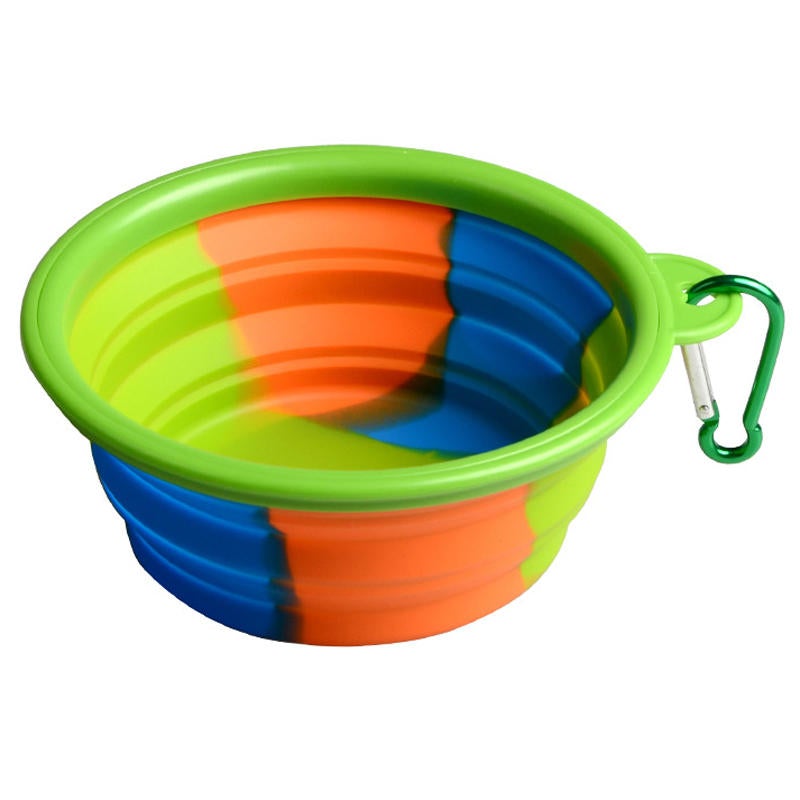 Folding Silicone Pet Bowl Portable Dog Food Drinking Water Feeding Supplies Outdoor Bowl