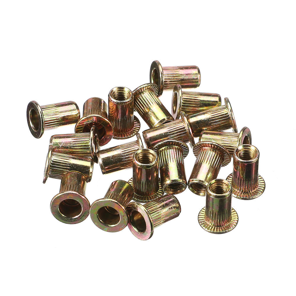 220Pcs Mixed Steel Rivet Nut Rivnuts Blindnuts Nutserts M3-M10 Nut Insert Rivet Assortment Kits