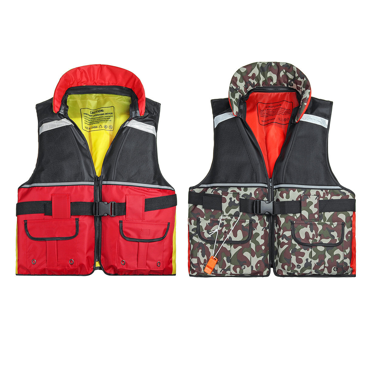 Adjustable Life Jacket Swimming Equipment Boat Drifting Fishing Buoyancy Vest Portable Swimming Vest