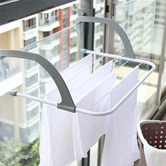 Folding Drying Rack Outdoor Portable Cloth Hanger Balcony Laundry Dryer Airer