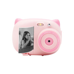 HD Mini15MP 1080P  Portable Rechargeable Children Kids Instant Camera Photo Printer