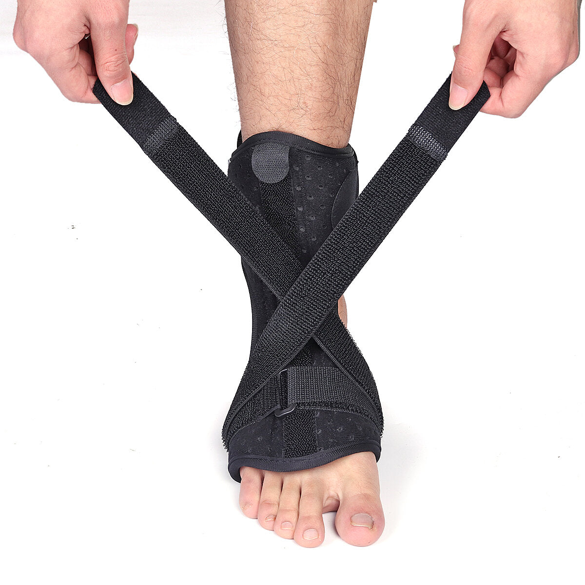Dorsal Plantar Fasciitis Brace Ankle Support Tendonitis Night Splint Heel + Massage Ball