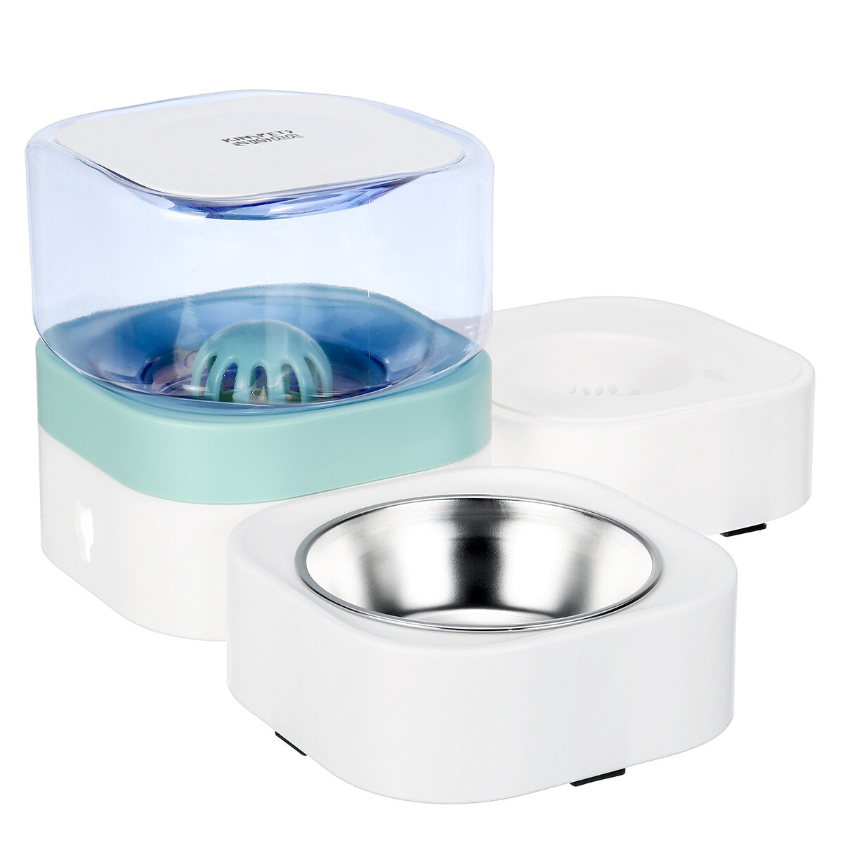 1.8L Pet Bowls Food Automatic Feeder Fountain Water Drinking for Cat Dog Pet Feeding Container Pet Supplies