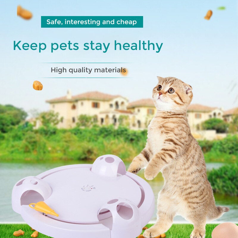 Electric Cat Toy Wheel ABS Material Speed Adjustment Improve Intelligence Exercise Cat's Strength