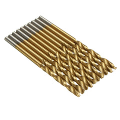 50PCS 1/1.5/2/2.5/3mm HSS Titanium Coated Twist Drill Bits High Speed Steel Drill Bit Set