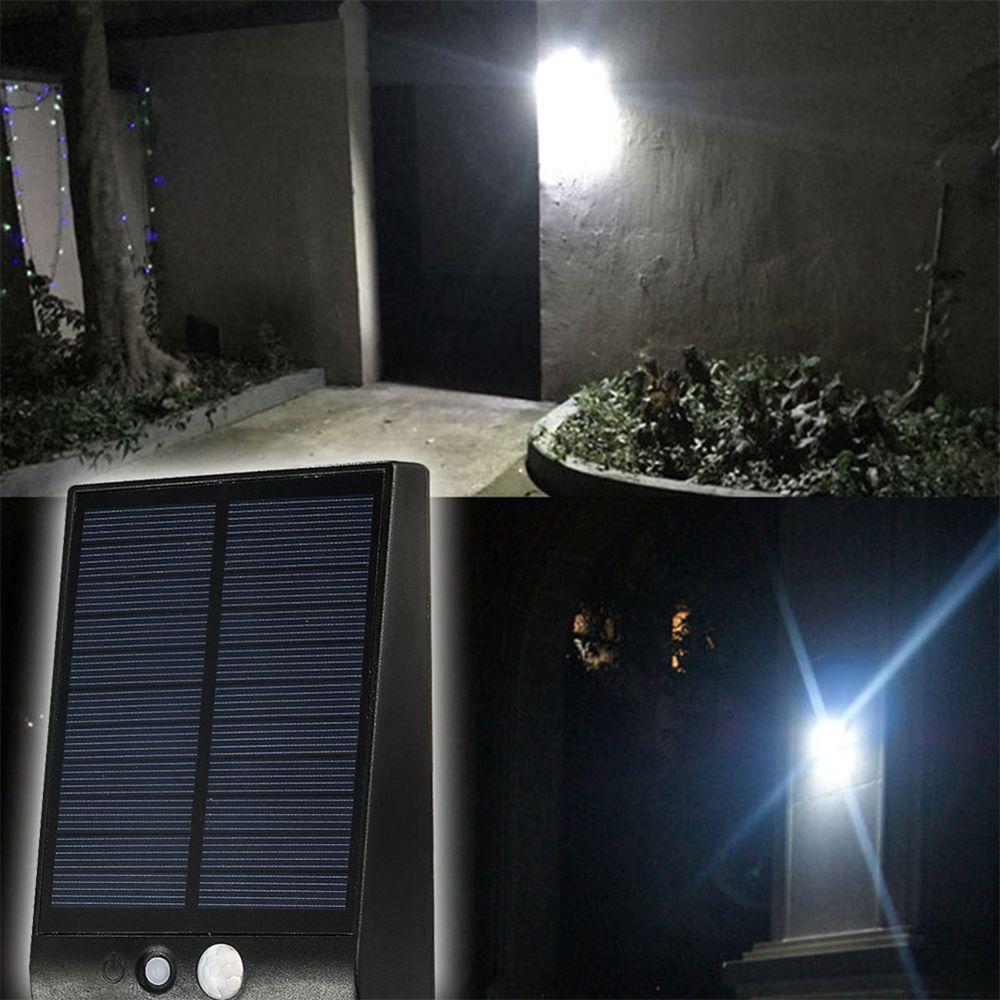 Waterproof IP65 PIR Sensor 24 LED Solar Light White/Black Shade White Light Wall Lamp Outdoor Genden