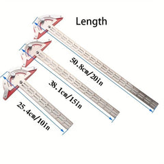 Woodworking Edge Ruler Protractor Angle Detector Vernier Caliper Measuring Tool Woodworking Tools