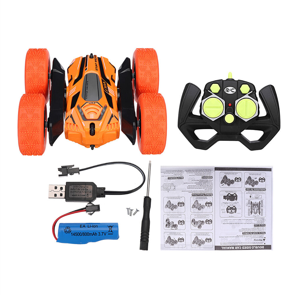 RC Stunt Car 2.4G 4WD 360 Rotate LED Lights Remote Control Off Road Double Sided Vehicles Model