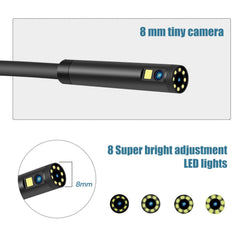 Micro USB Borescope Inspection Camera Digital Screen Display HD 1080P Dual Camera Borescope Support TF Card Soft Wire8mm