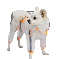 Pets Dog Clothes Hooded Raincoats Reflective Strip Dogs Rain Coat Waterproof Jackets Outdoor Breathable Clothes For Puppies