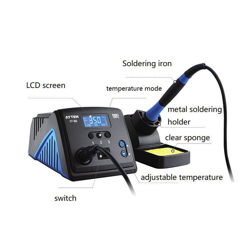 80W Lead-free Anti-static High End Intelligent Rework Soldering Station