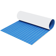 5mm/6mm 1200x2400mm Blue White EVA Foam Boat Flooring Faux Teak Decking Sheet Pad