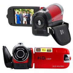 HD 1080P Digital Video Camcorder 2.7in 16X Zoom DV Camera with Fill Light and Selfie Function