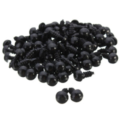 100Pcs Toys Eyes Washers Black Plastic Safety Eyes For Teddy Bear Doll Animal Puppet Crafts Accessories