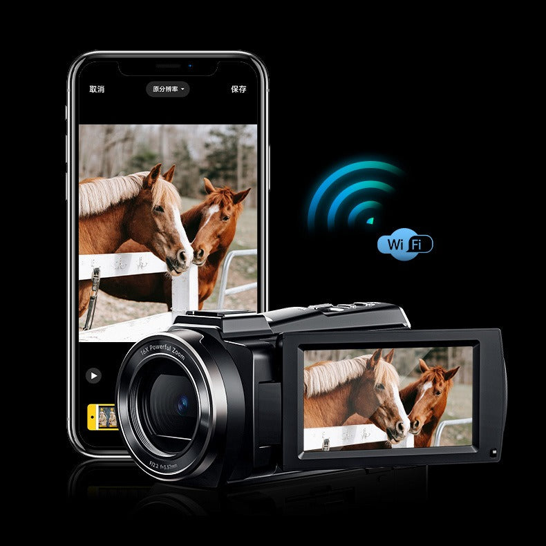 5K HD Digital Camera, 3.0-Inch Touch Screen, 48MP, 16x Zoom, WIFI, Stabilization, Remote Control, 2000mAh Battery, Microphone, Bracket