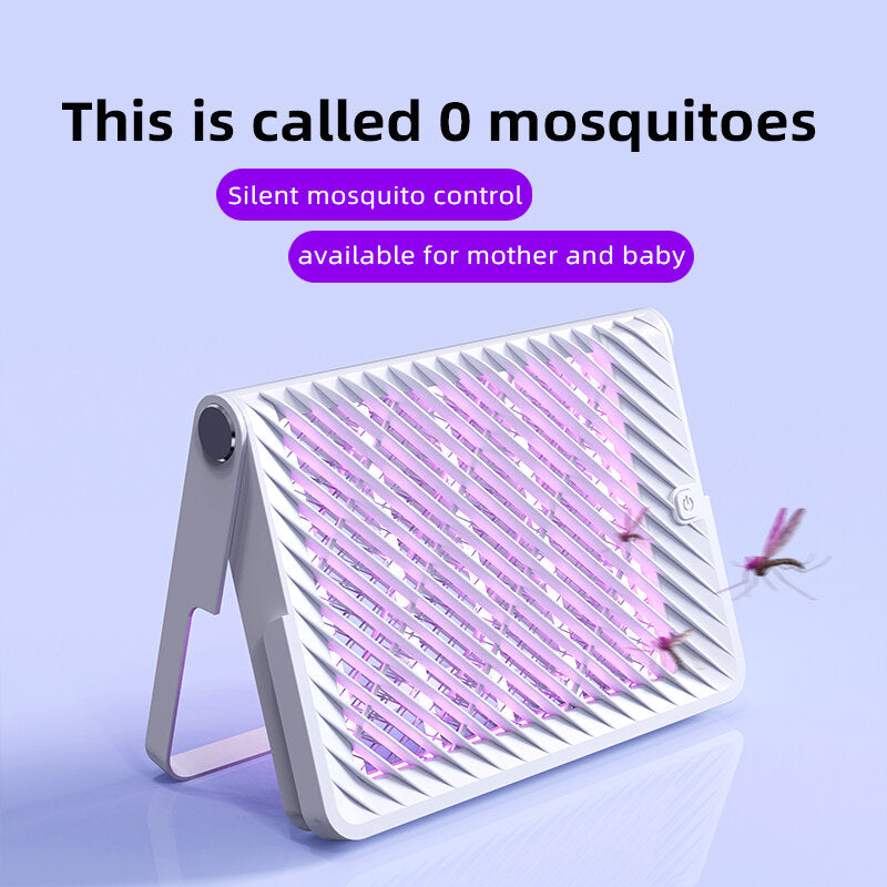 2-in-1 Wall-Mounted Mosquito Killer Lamp & Electric Fly Swatter for Home/Outdoors