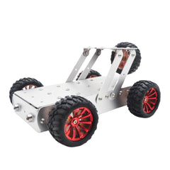 DIY Aluminous Smart RC Robot Car Chassis Base With Motor For Assembled Jeep Car Models