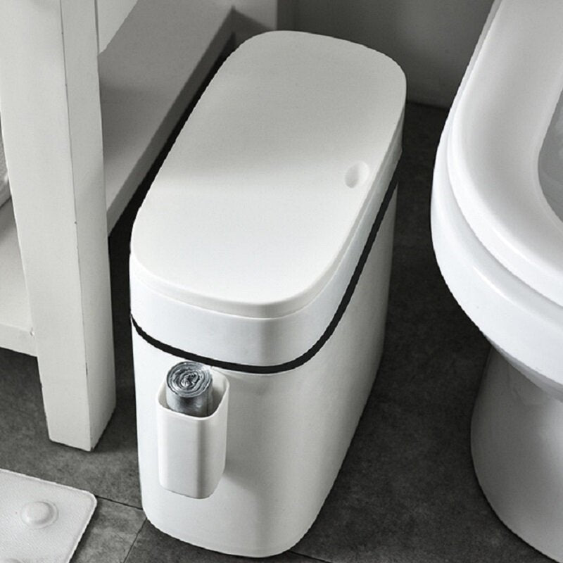 Multi-function Bathroom Trash Can Wastebasket Toilet Brush Toilet Garbage Bin Waste Dustbin Restroom