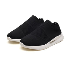 Breathable Mesh Flat Type Sneakers Men Slip on Soft Casual Running Shoes Knit Flats Sock Shoes