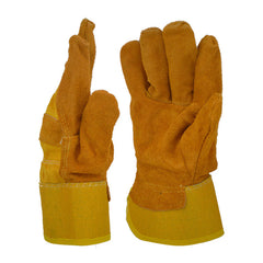 Cowhide Leather Welding Gloves Wearproof Cut-Resistant Anti-stab Security Protection Fitness