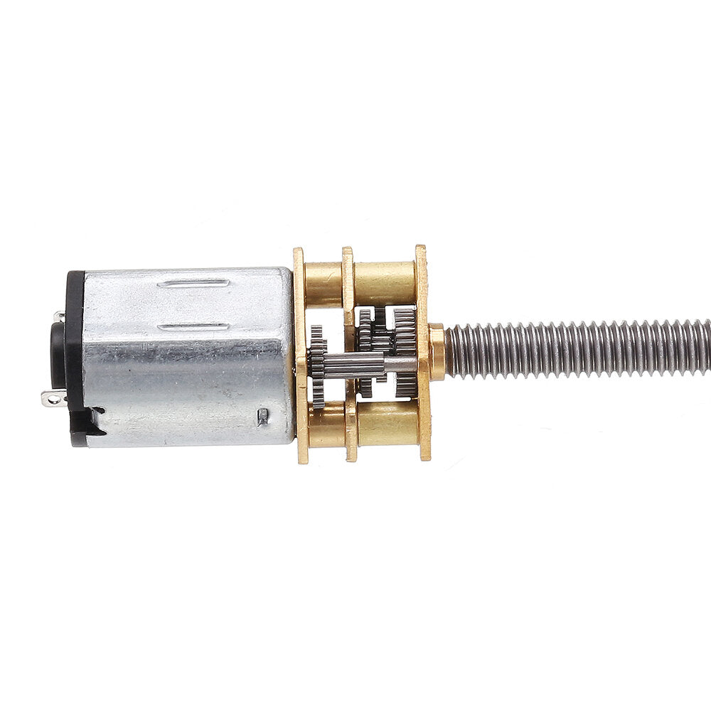 DC6V Gear Motor Extra Long thick Thread Out AxisSpeed Reduction Gear Motor With M4x100Metal Gearbox