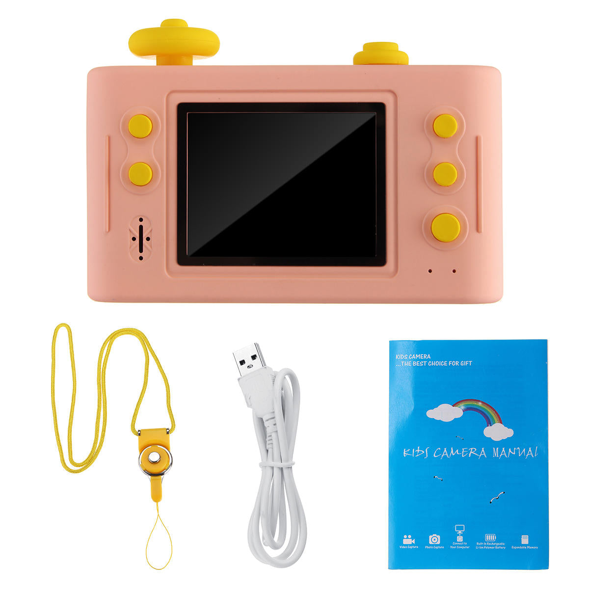 2.0'' HD Mini Digital Kids Children Camera & Free 32GB SD Memory Card & Adapter