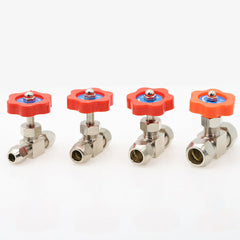 Ball Balve 6mm 8mm 10mm 12mm Pipe Orange Plastic Handle Metal High Pressure Durable Tube Needle Type Globe Valve