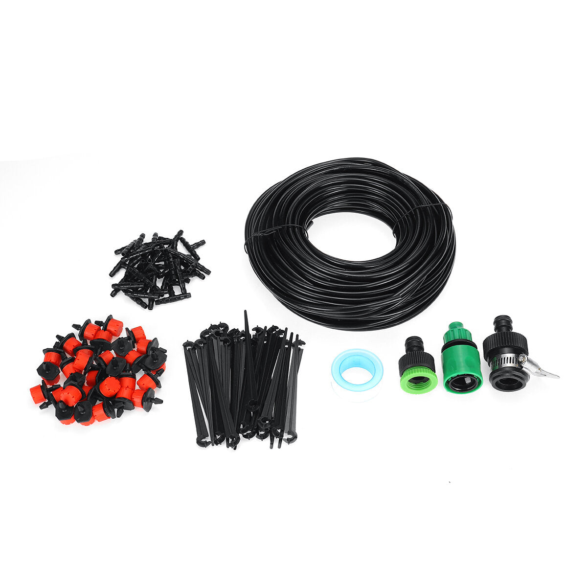 25M Automatic Drip Irrigation Plant Watering Kit Mist Cooling System for Garden Greenhouse