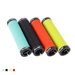 22mm Aluminum Alloy Anti-slip Double Side Locking Durable 1 Pair x Bicycle Grip Mountain Road Bikes Grip