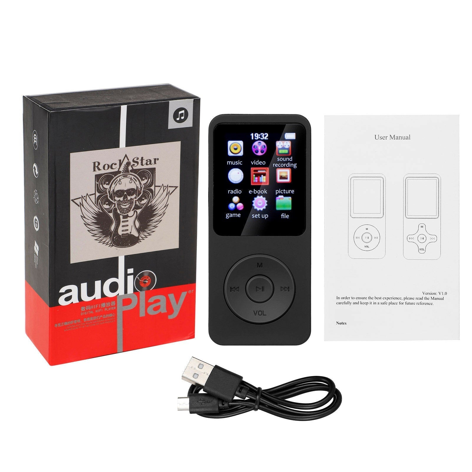 MP3 Student Music Players with Speaker 8/16G HIFI MP3/MP4 Player Sport Walkman Lossless Sound Video