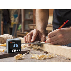 4*90° Precision Digital Protractor Inclinometer Level Box Digital Angle Finder Bevel Box With Magnet Base