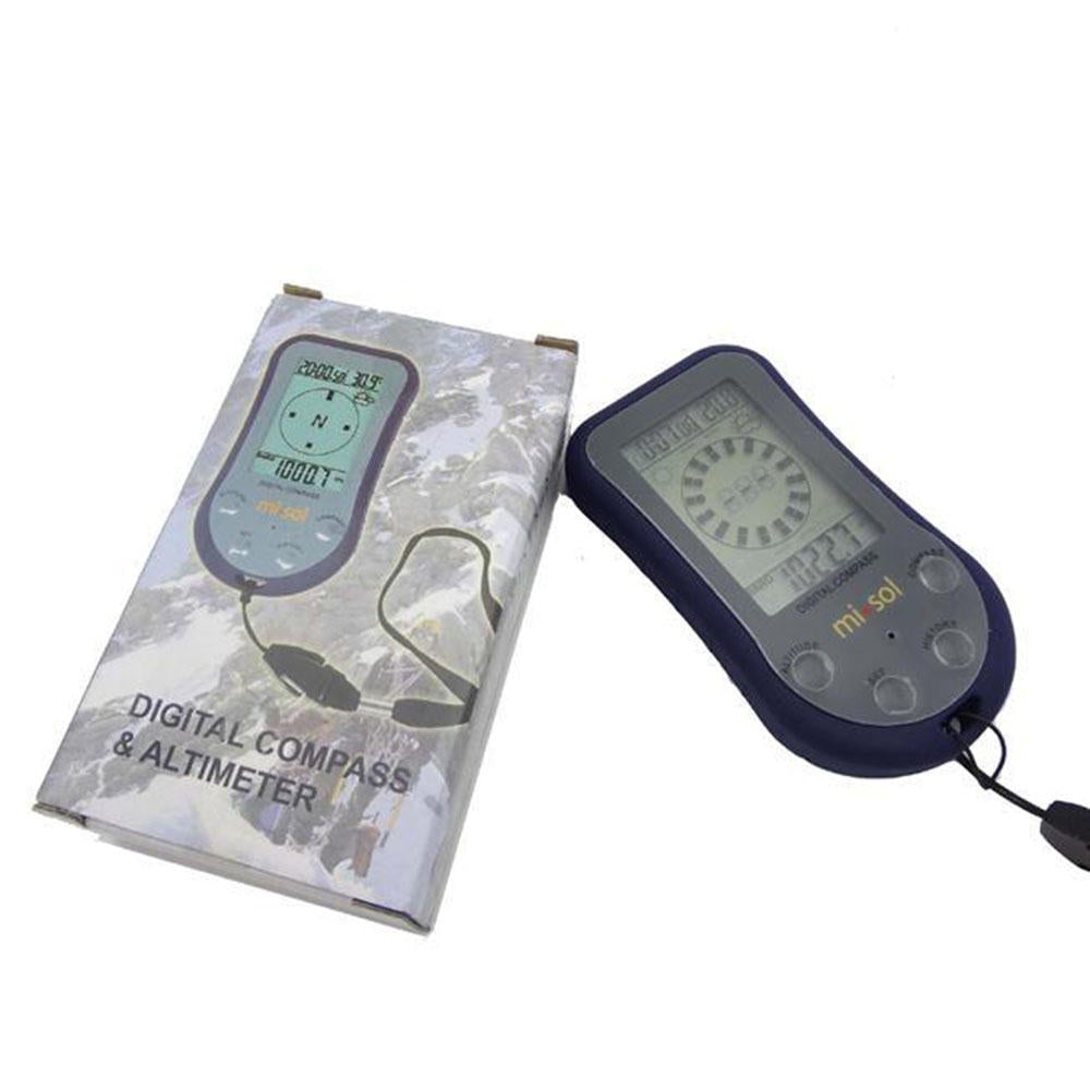 Waterproof LED Digital Thermometer Compass Outdoor Altimeter Altitude Meter Barometer