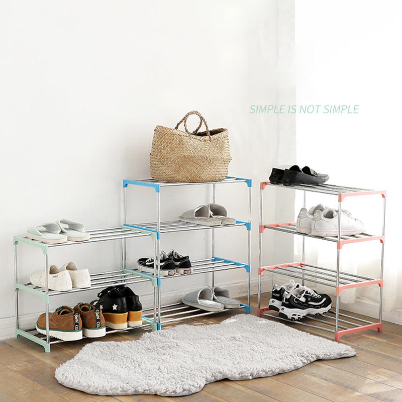 Stainless Steel Shoe Rack Multilayer Shoe Ark Dustproof Receive Shoe Shelf House Decorations