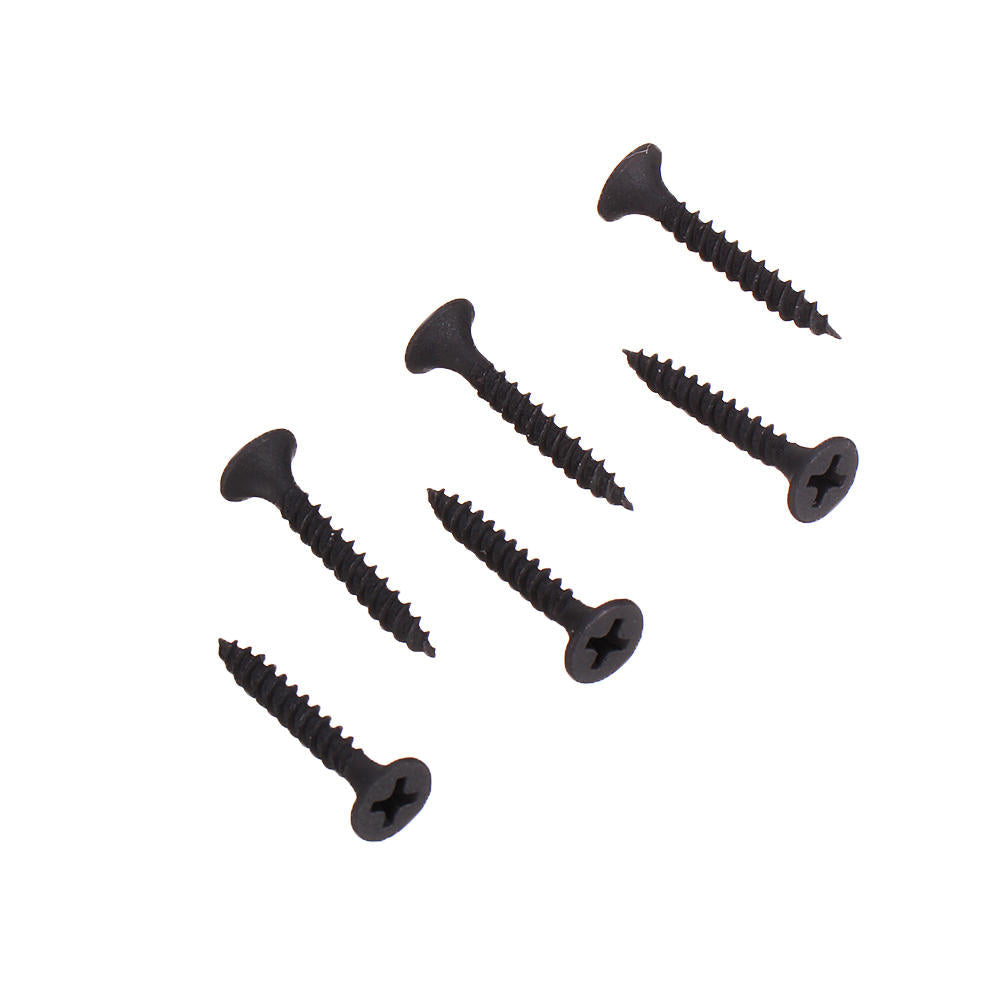 1000Pcs M3.5 Cross Black Recessed Flat Head Self Tapping Ash Phosphorus Drywall Metric Threaded Wood Screw Nail Bolt