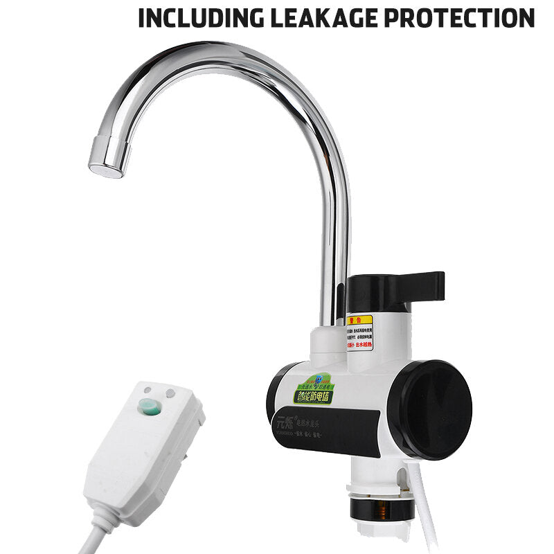 Electric Hot Water Faucet Instant Kitchen Bathroom Kit