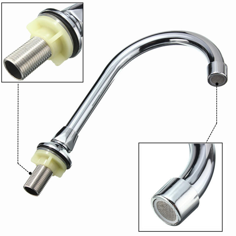 Single Handle Foot Pedal Valve Faucet Kitchen Bathroom Copper Basin Sink Tap