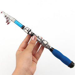 1pc 120-230mm Mini Fishing Rod Bass Hard Bait Portable Retractable Casting Spinning Rod Telescopic Fishing Tackle Tools